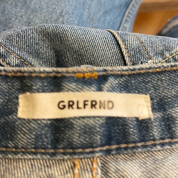 GRLFRND Denim Linda Crop Distressed Jean Size 30 - Picture 7 of 10